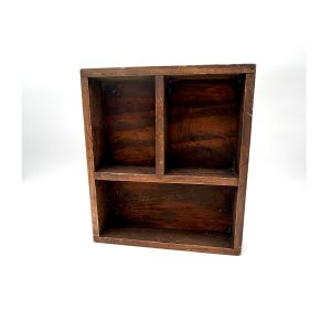 Vintage handmade wooden shelf - small, curio, trinkets, wood, shelves, wall hanging, display shelf, shelving unit, homemade